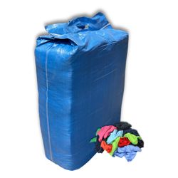 Colored 100% Cotton Cleaning Rags 50 lbs. Bag - Multipurpose Cleaning
