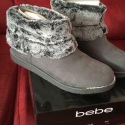 Grey Bebe Boots
