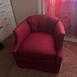 Small Couch Seat, Cherry Red 