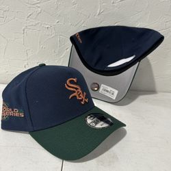 MLB New Era Chicago Red Sox Blue Forest Green 2005 World Series Patch 9forty A Frame SnapBack Hats 