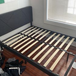 Slightly Used Queen Size Bed Frame For Urgent Pickup