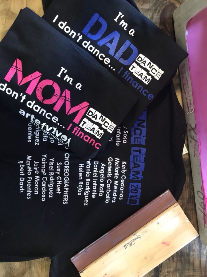 Tshirt silk screen printing.