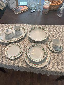 Vintage China Pearl Bowl Dishes- Service For 8