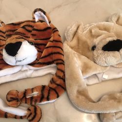 BABY WARM HATS And BEAR OUTFIT