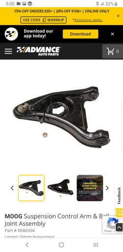 Moog Control Arm