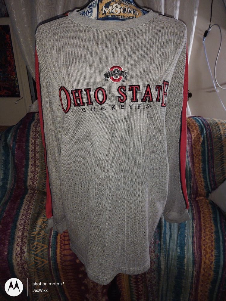 Ohio State Buckeyes Sweatshirt Embroidered Long sleeve Sz Medium Men