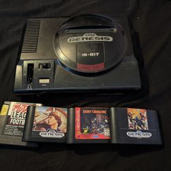 Sega Genesis Mk1601 +4 Games