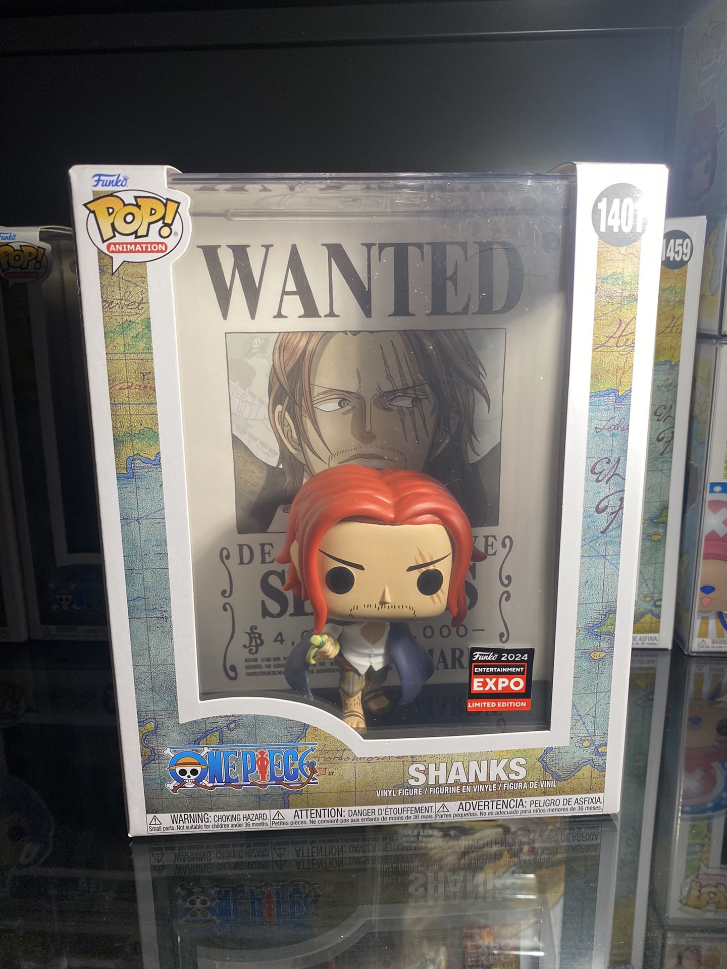 One Piece Funko Pop Shanks Wanted Poster 2024 Limited Edition 
