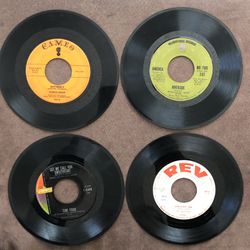 4 Vinyl 45 Records-Charlie Gracie-America-Timi Yuro-Ted Newman GC