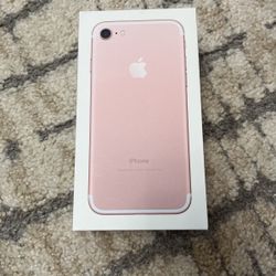 iPhone 7 Empty Box Rose Gold With 2 Premium Stickers