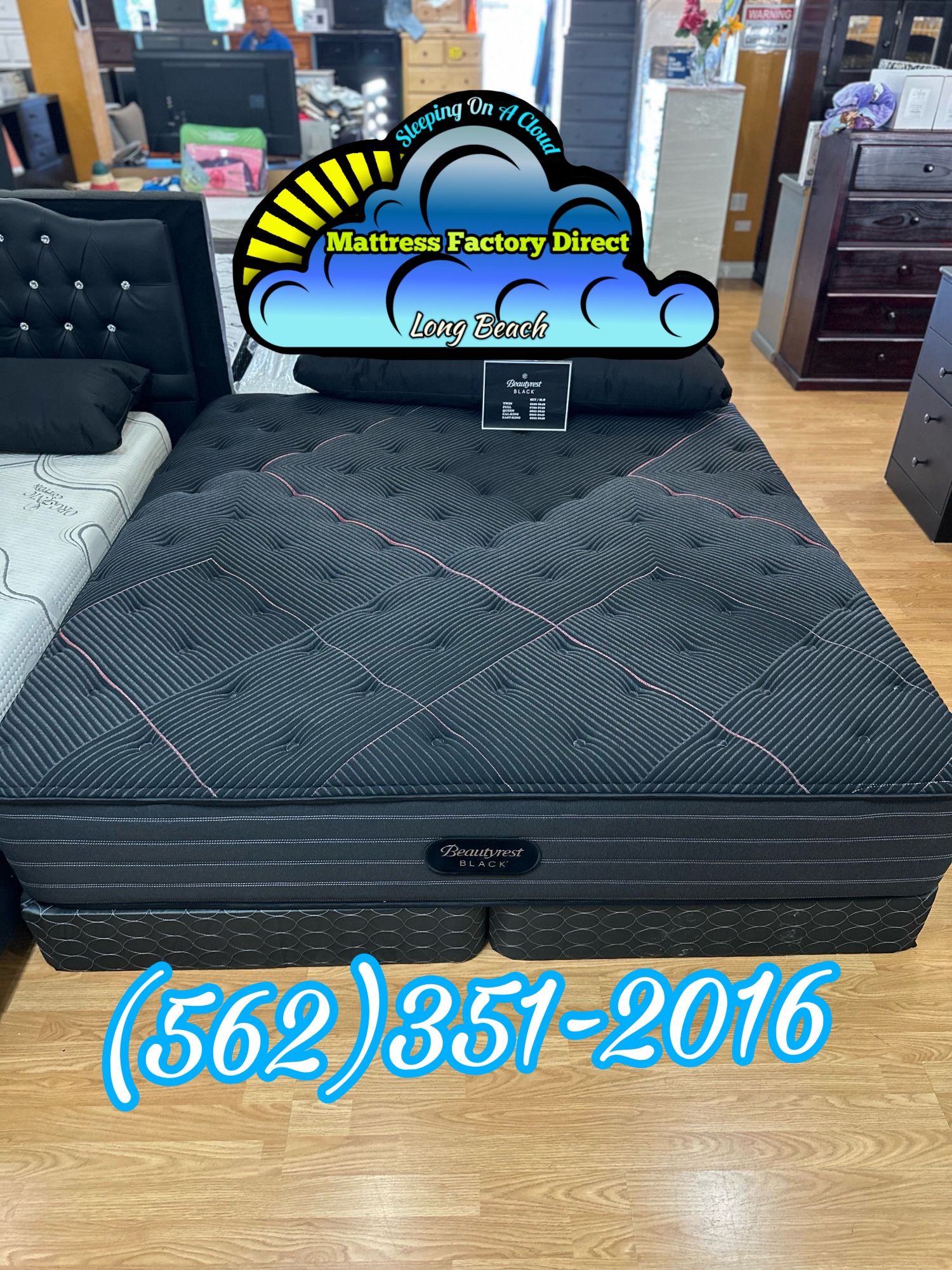 Cal King Beautyrest Mattress And Box Set New Bonito