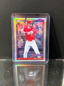 Mike Trout Topps Chrome 75 Years Baseball Card