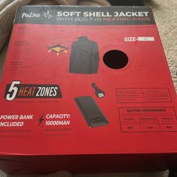 Heated Slim Fit Jacket Size Large USB Included 