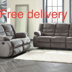 New Ashley Furniture Reclining Sofa And Loveseat