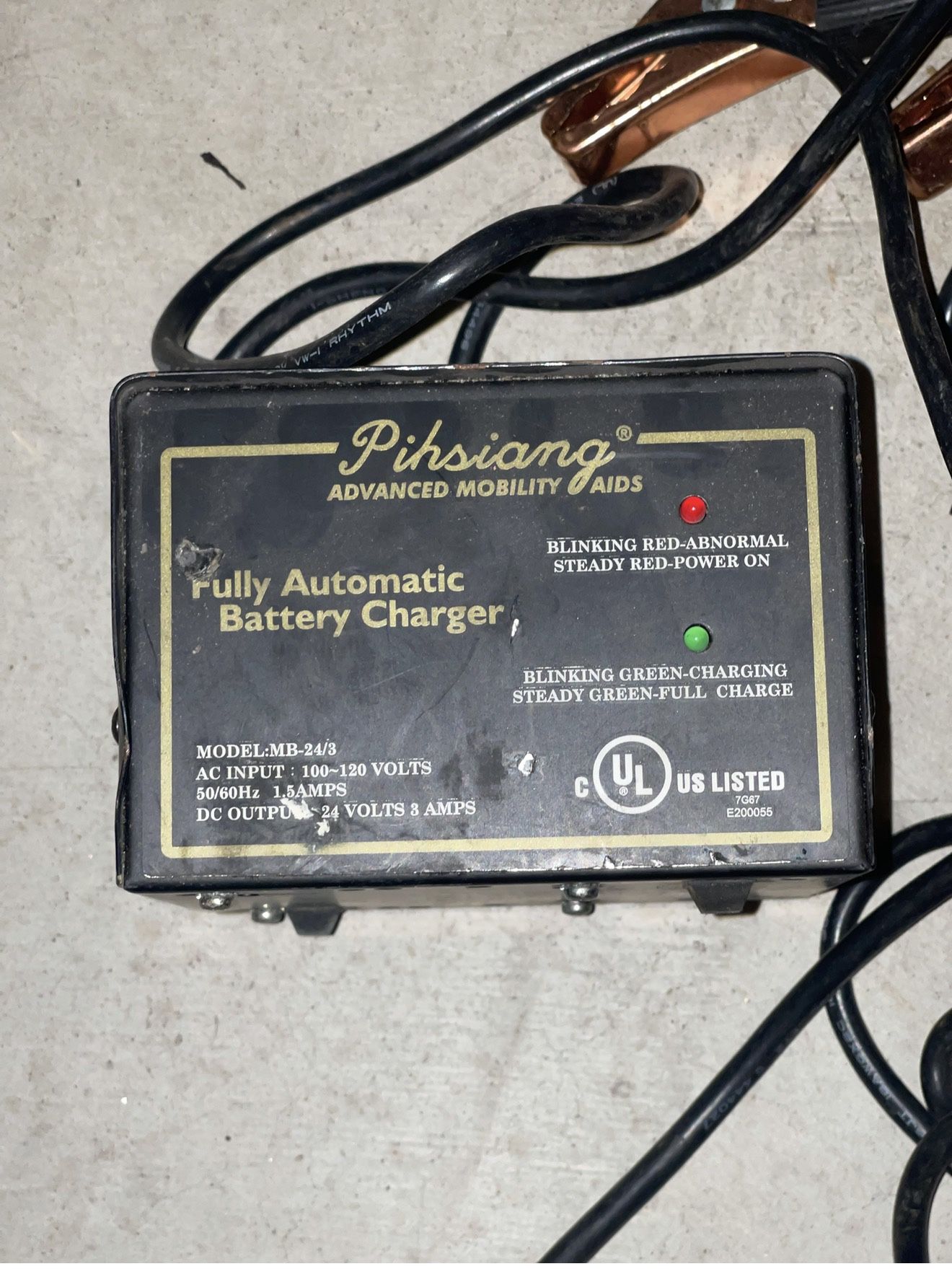 PIHSIANG 12V 3A ONBOARD BATTERY CHARGER FOR INVACARE LYNX LX3 SCOOTER MB(2)-24/3