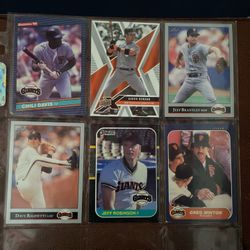 San Fransico Giants Baseball Cards 