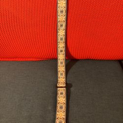 Teal Gretsch Jacquard Guitar Strap (used)