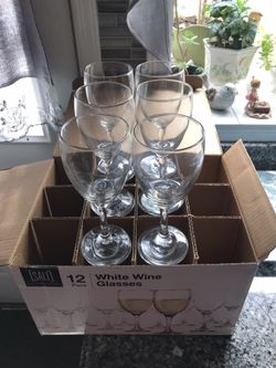 SALT 12 Piece White Wine Glasses 10oz