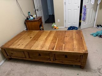 Sold wood twin bed frame