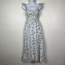 Reformation Noreen Smocked Midi Dress Lula Floral size small