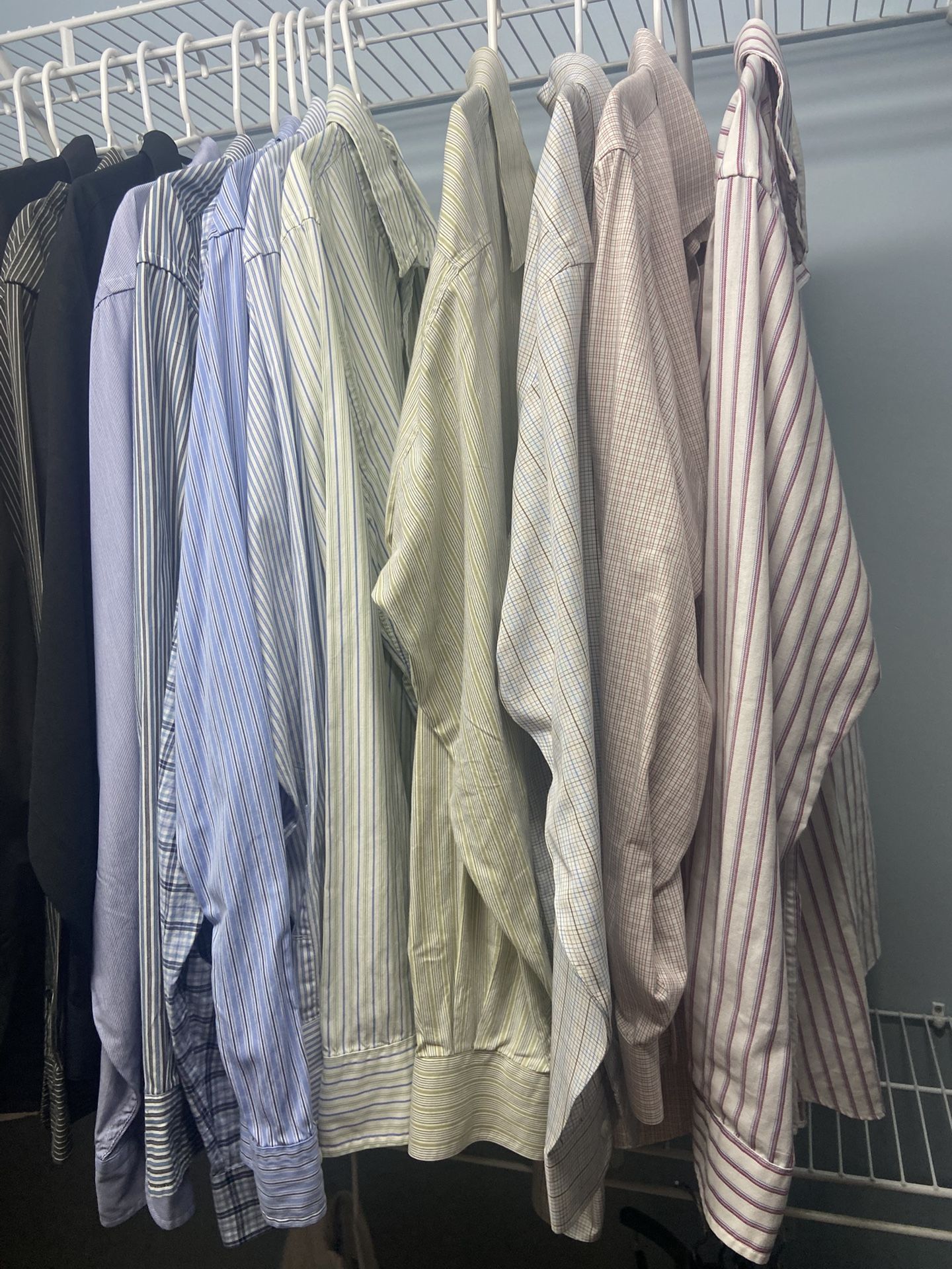 Ten L Men’s Dress Shirts Brooks Brothers, JC Crew And Others