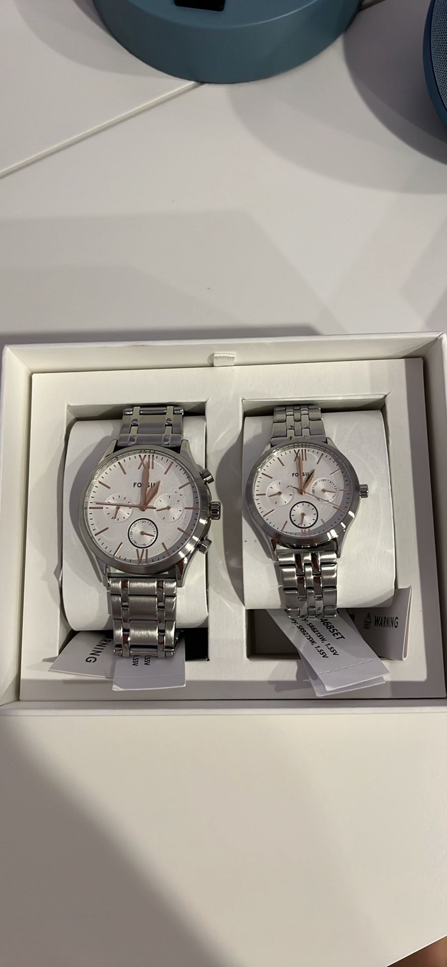 ⏱️ Fossil Fenmore Couple Watch Set – Brand New! ⏱️