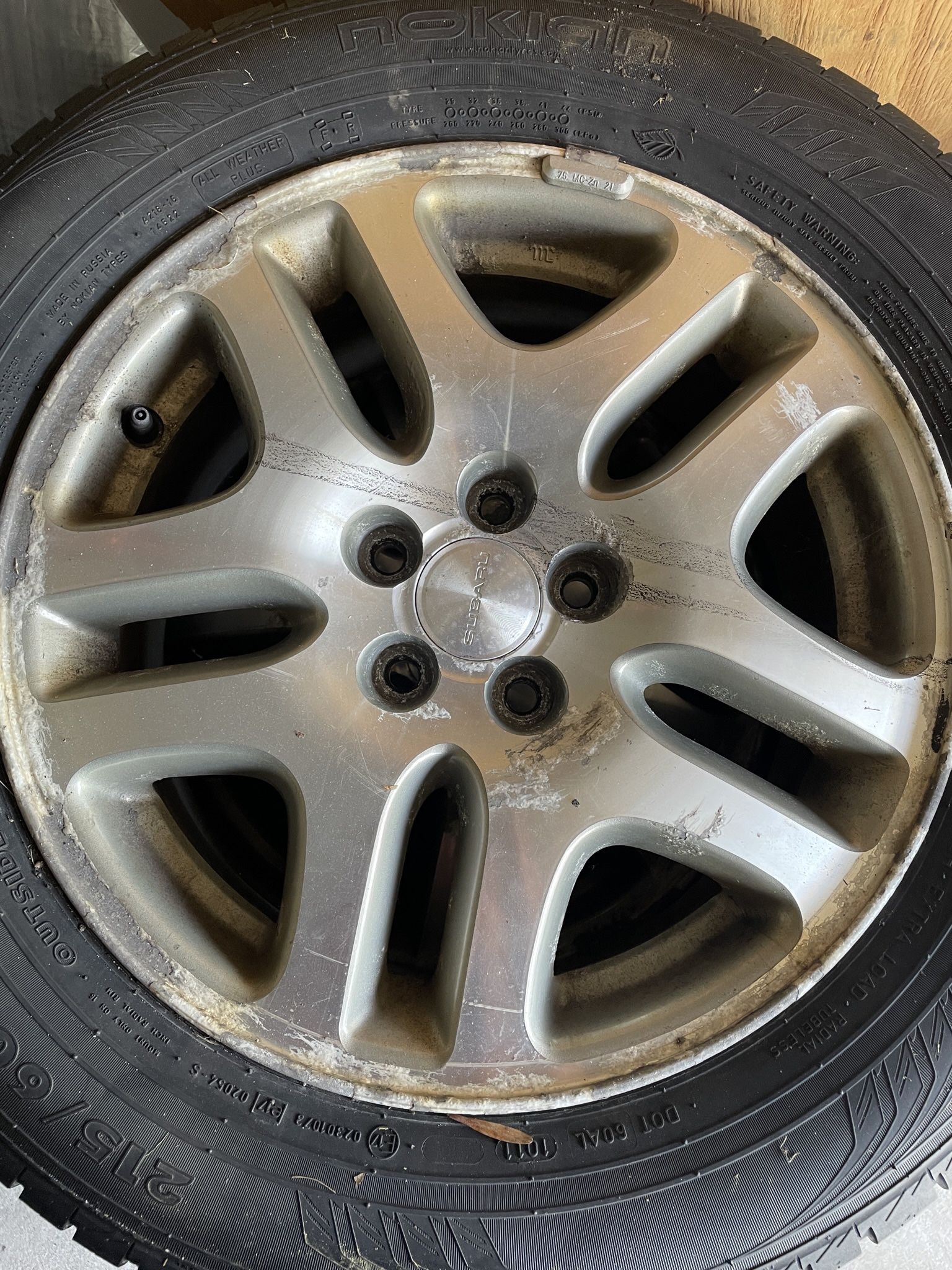 4 Tires and Wheels 215 60R 16