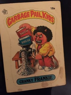 Garbage pail kids card