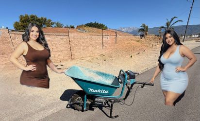 Makita cordless wheel barrow