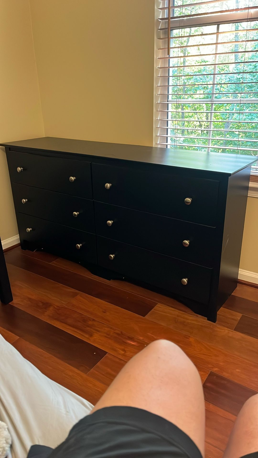 Black Dresser (silver Knob)