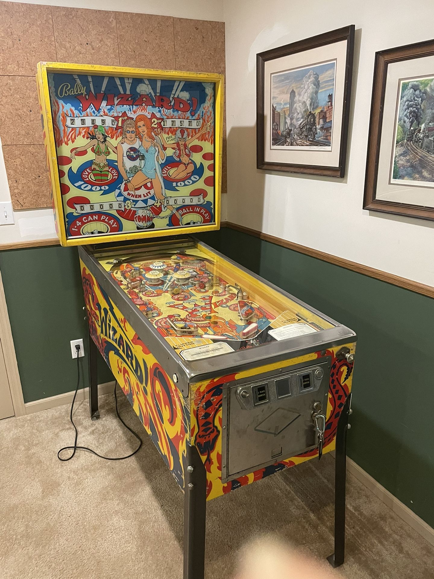 Vintage Bally Tommy Pinball Wizard Pinball Machine