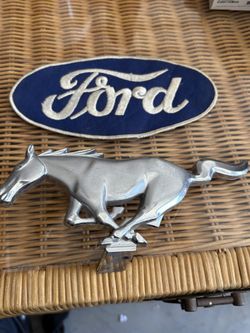 Vintage Ford Mustang Emblem 