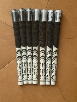 New Golf Pride MCC White Standard - Lot of 7 Golf Grips