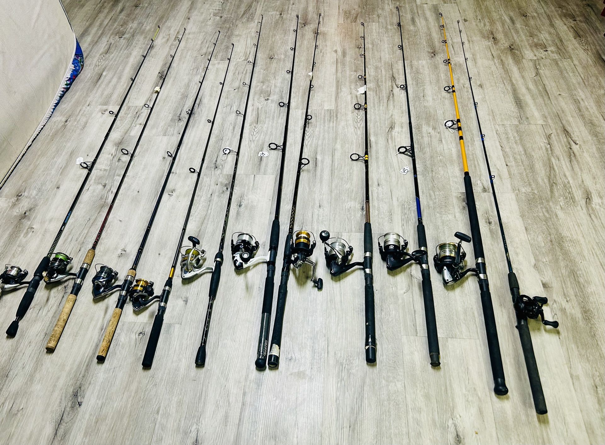 Fishing Rod And Reel Combo $25- $60/EA