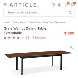 Article Furniture Extendable Dining Table