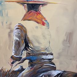 Cowboy Original Painting 