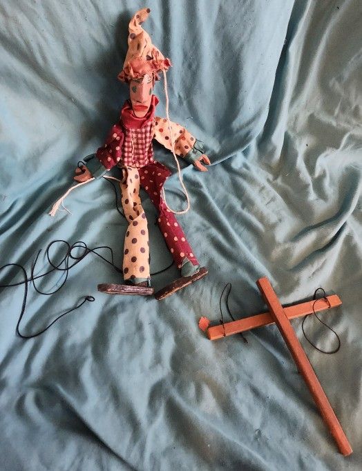 Rare Vintage (early 1960s) Handmade Marionette Puppets