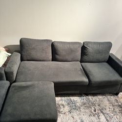 Grey 3 Piece Section