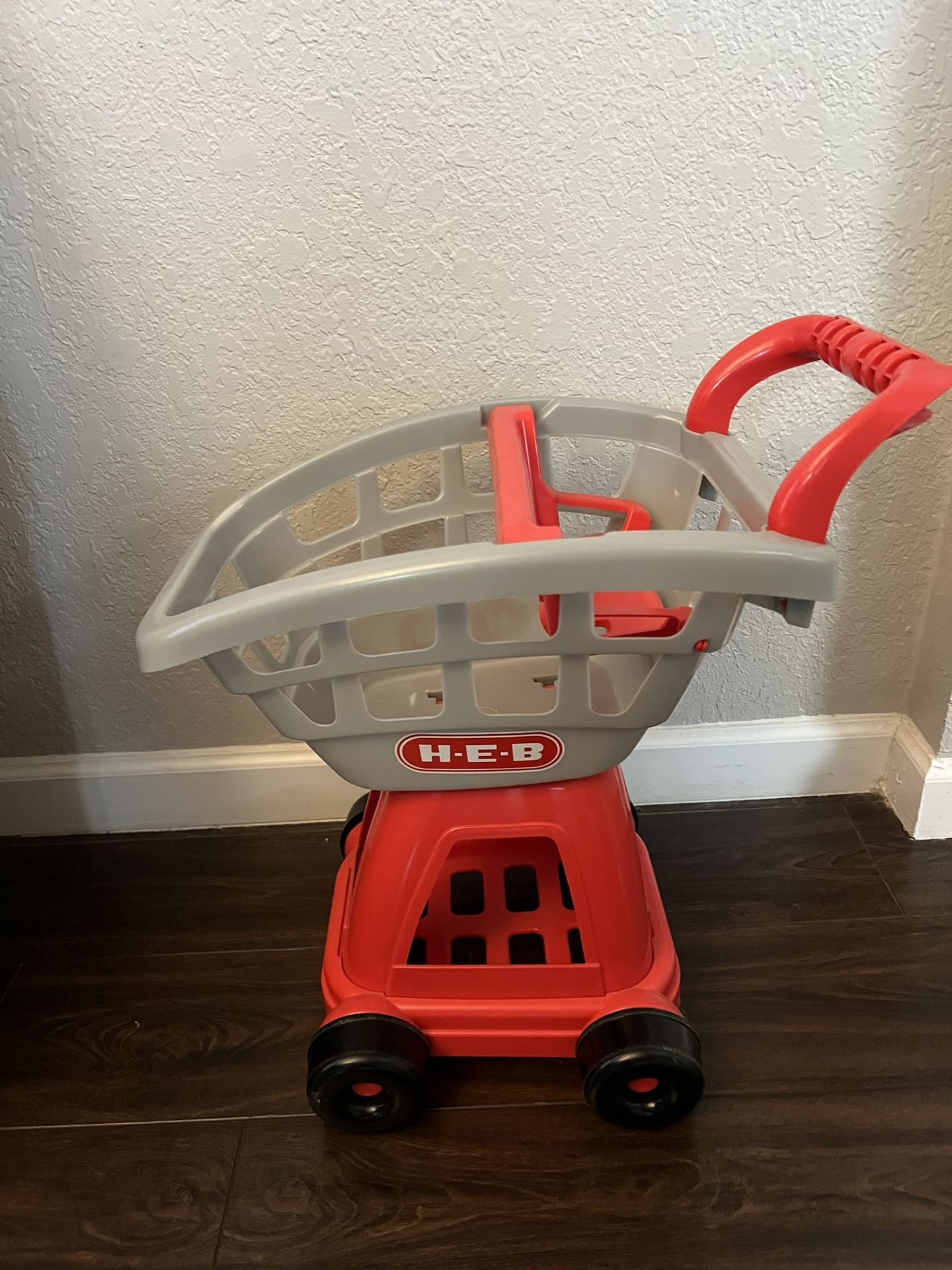 HEB Toy Shopping Cart and Basket