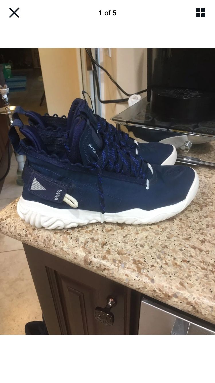 Nike Jordan Proto-React Mens Shoes Size 9.5 Midnight Navy Blue BV1654-400 (Porter Ranch)