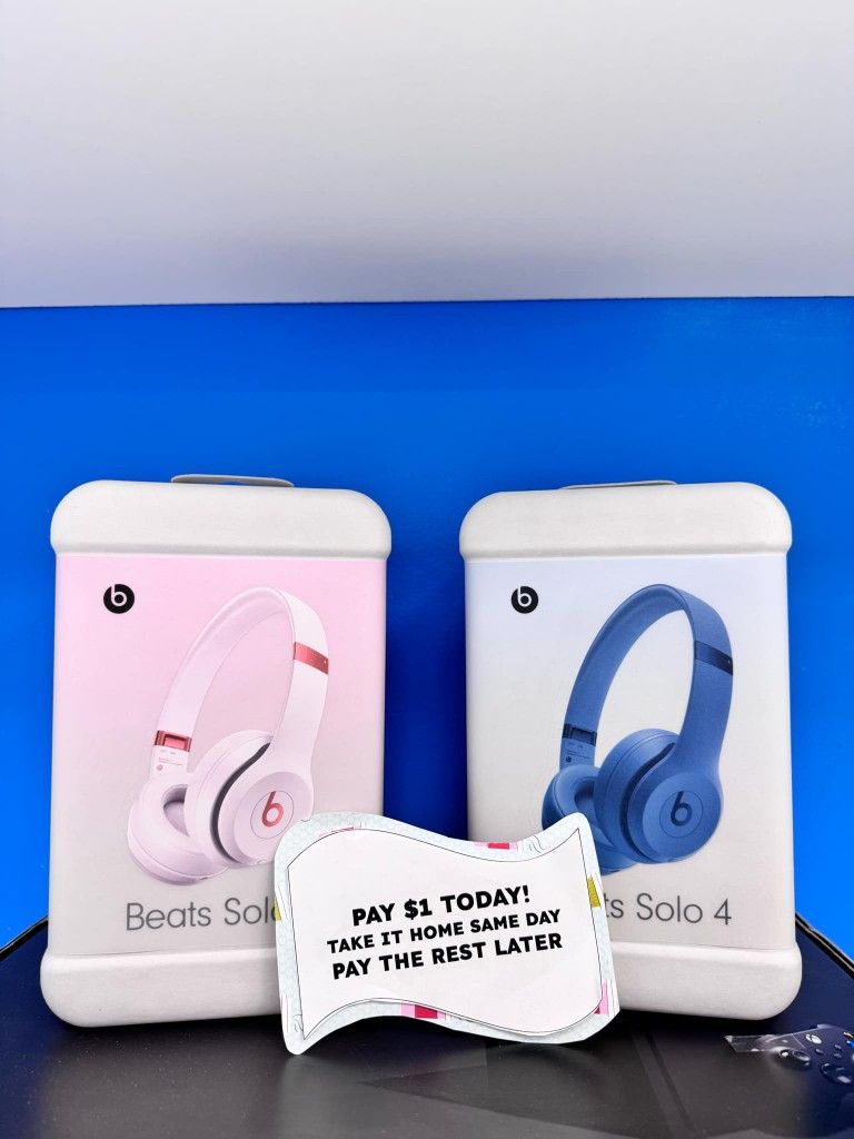 Apple Beats Solo 4 Bluetooth Headphones New - Pay $5 DOWN AVAILABLE - NO CREDIT NEEDED