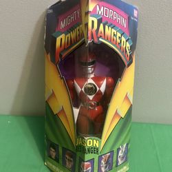 Vintage Mighty Morphing Power Rangers Red Ranger Jason Triangle Box 1993 NRFB