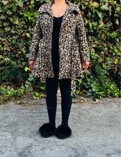 Leopard Print Women's Coat Medium