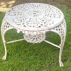 Wrought Iron Antique Garden Table 1920s