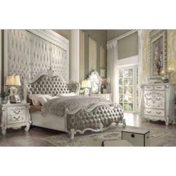  Vintage Grey With Bone White Frame Versailles Bedroom For A Princess 