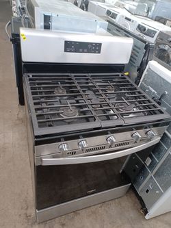 WHIRLPOOL NEWER STYLE STAINLESS STEEL GAS STOVE