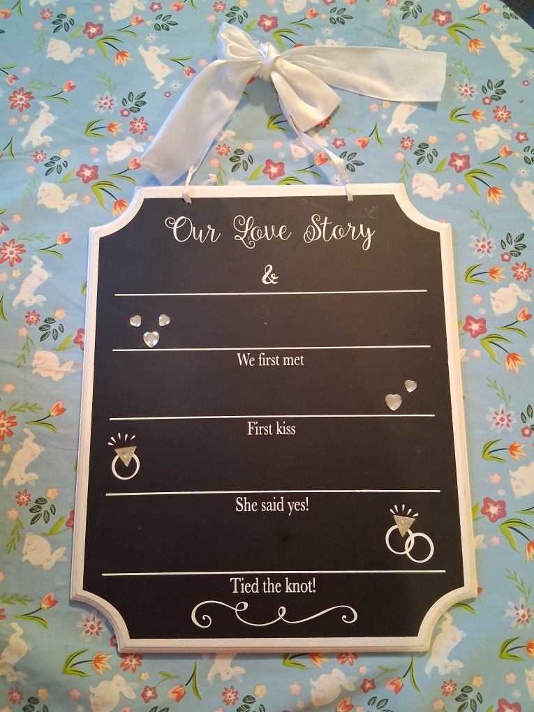 Our Love Story Wedding Frame
