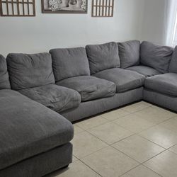Large  Grey Sectional 