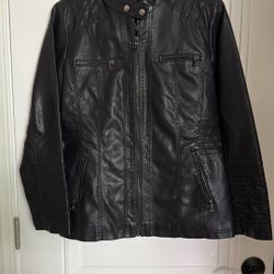Black Leather Like Women’s Jacket