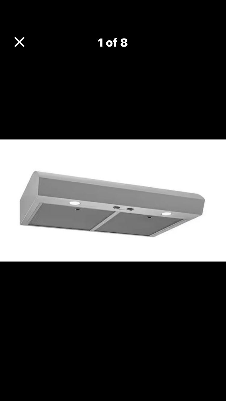 30 in. 350 Max Blower CFM, Convertible Under Cabinet Range Hood